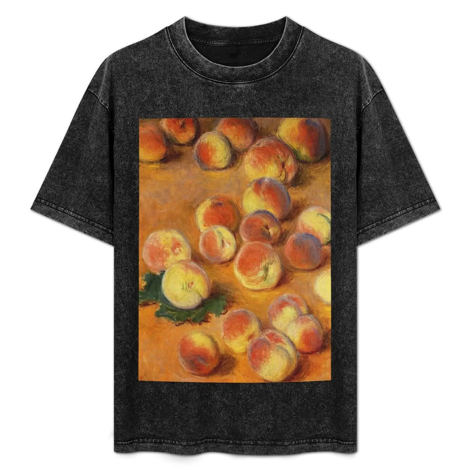 

Claude Monet - Peaches T-Shirt croswit shirt man new edition shirts graphic tee men
