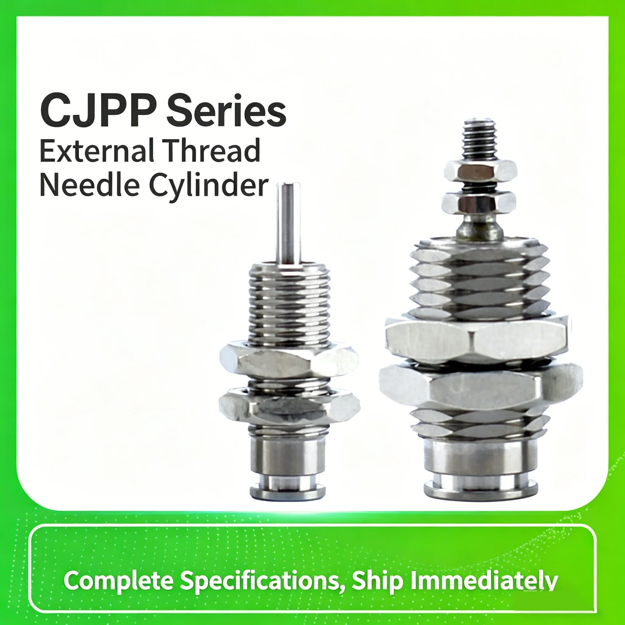 10Pcs Miniature Single-acting External Thread Small Cylinder CJPB6/CJPB10/CJPB15*5/10/15/20-B