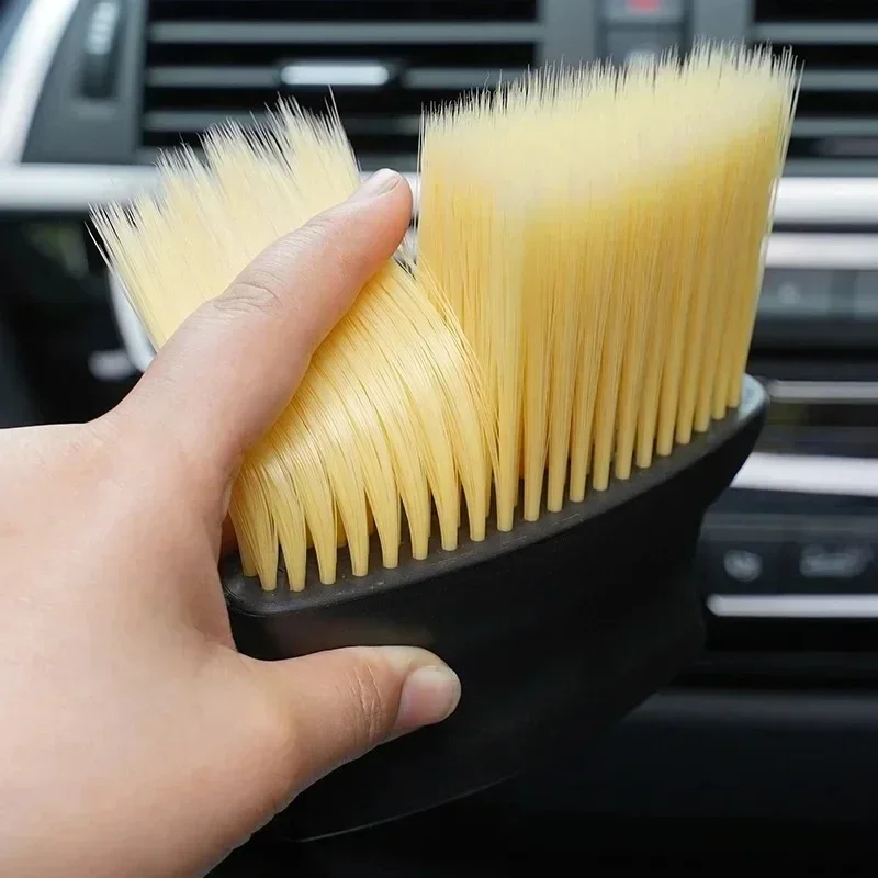 1PC SDust Removal Brush Air Conditioning Outlet Car Wash Dust Collector Large Brush with Good Elasticity Cleaning Accessories