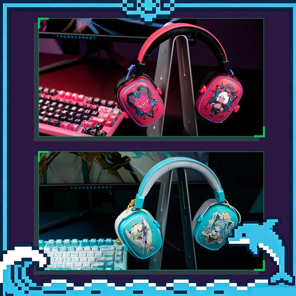 VALKYRIE  VK S1 Wireless Headphones 3-Mode Bluetooth Gaming Headsets HiFi 50mm Large Dynamic Low Latency Esports Chip Earphones