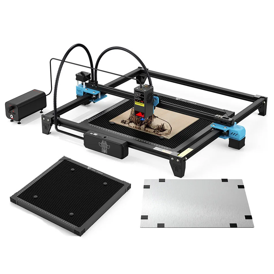 

TWOTREES TTS 20W Supplier 98% Pre-Assemble 418*418mm Machine Work Area High Precision Desktop laser engraver printer portable