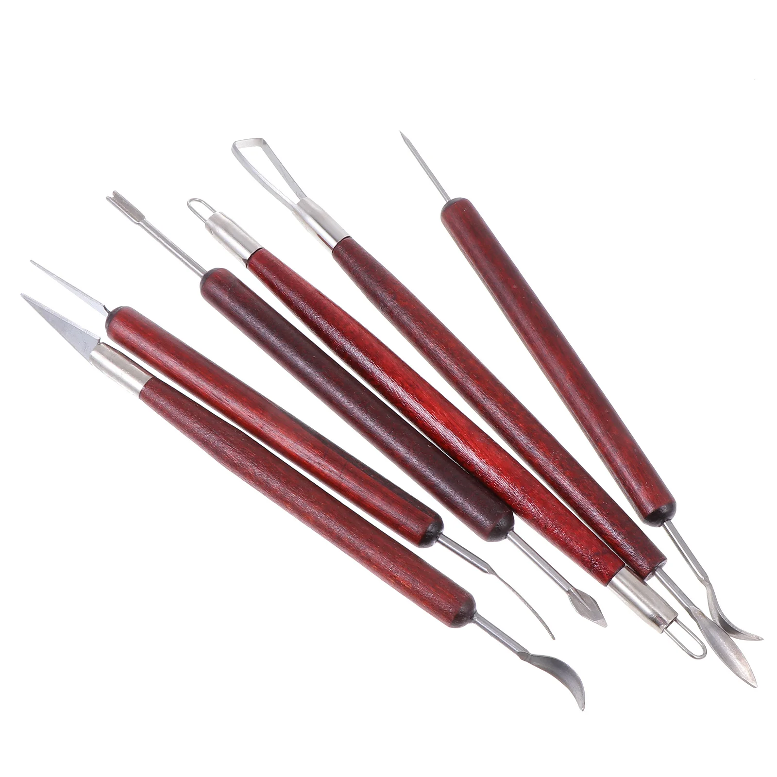 6Pcs Clay Sculpting Tool Set Professional Pottery Carving Modeling Tools for Pottery Clay Sculpture and Craft Supplies