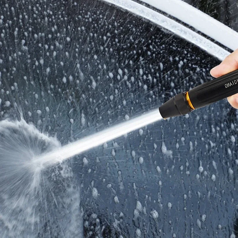 1Pc Lavaggio auto Pistola ad acqua ad alta pressione Pulizia auto portatile Strumento per irrigazione del giardino domestico Ugelli per pistola ad acqua universale