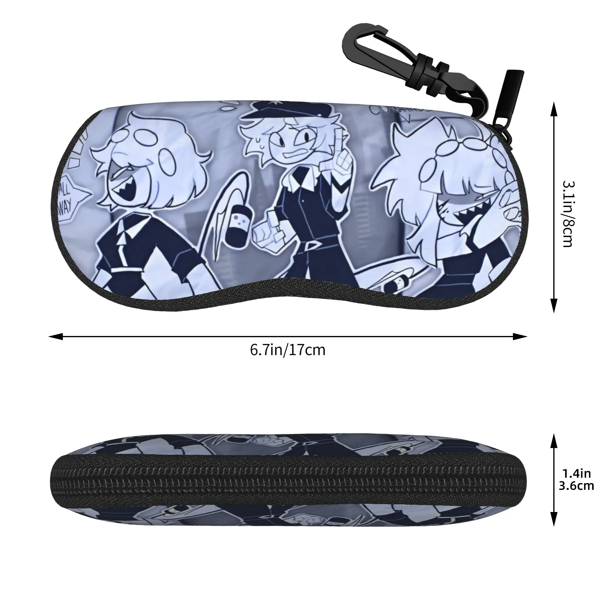 Miss Circle Cartoon Glasses Case Men Women New Accessories Fundamental Paper Education Reading Storage Box Sunglasses Box