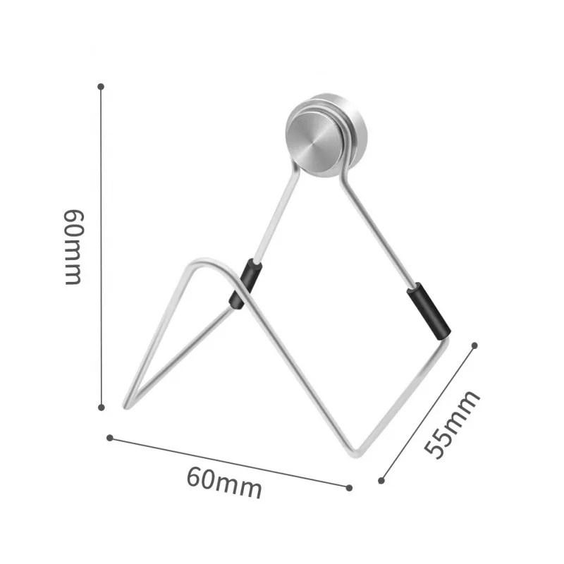 Soporte magnético de esponja para fregadero de cocina, estante de almacenamiento de acero inoxidable sin perforación con adhesivos, resistente al