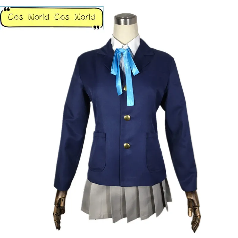 Anime K-ON! Cos Man Vrouw Cosplay Jk College Uniform Kostuum Volledig Set Shirt + Jas + Rok + Vlinderdas Set