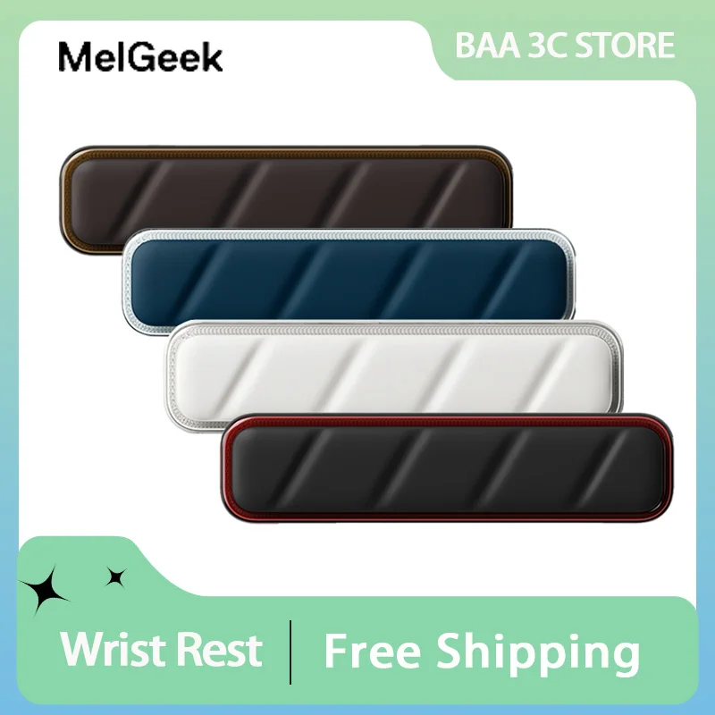 MelGeek Air Bar Wrist Rest Custom Mechanical Keyboard Hand Rest Liquid Silicone Brace Palm Rest Hand Pillow Cushion 60%/65%/75%