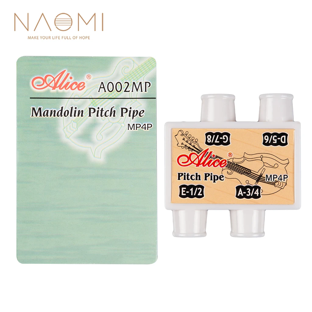 NAOMI Alice A002MP Mandolin Pitch Pipe 4 Holes Plastic Pitch Pipe Traditional Classic Pitch Pipe