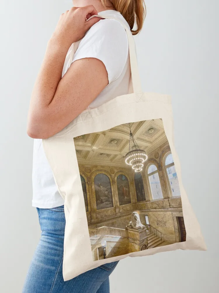 

Boston Public Library Tote Bag shopping bag logo shopper bag women canvas reusable shopping bags Handbags women