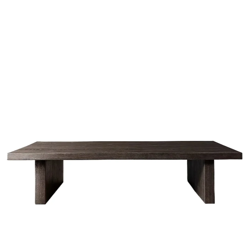 

North American black walnut dining table designer solid wood large board modern desk log workbench
