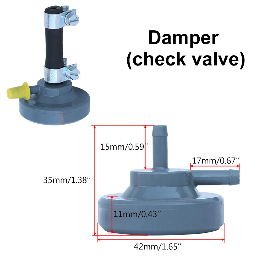 1/2Pcs Fuel Pump Damper Clamp Set 42X35mm For Webasto For Heater Universal Car Diesel Engine With Clip Easy Install Durable Kit