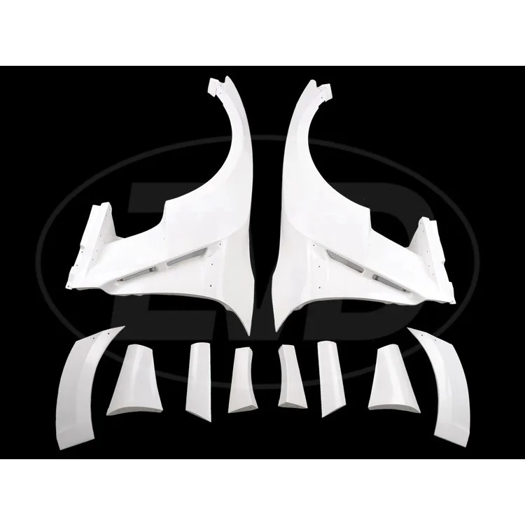 

VARI WIDE STYLE GLASS FIBER FRONT FENDER WITH FIN for 2008-2016 NISSAN GTR R35