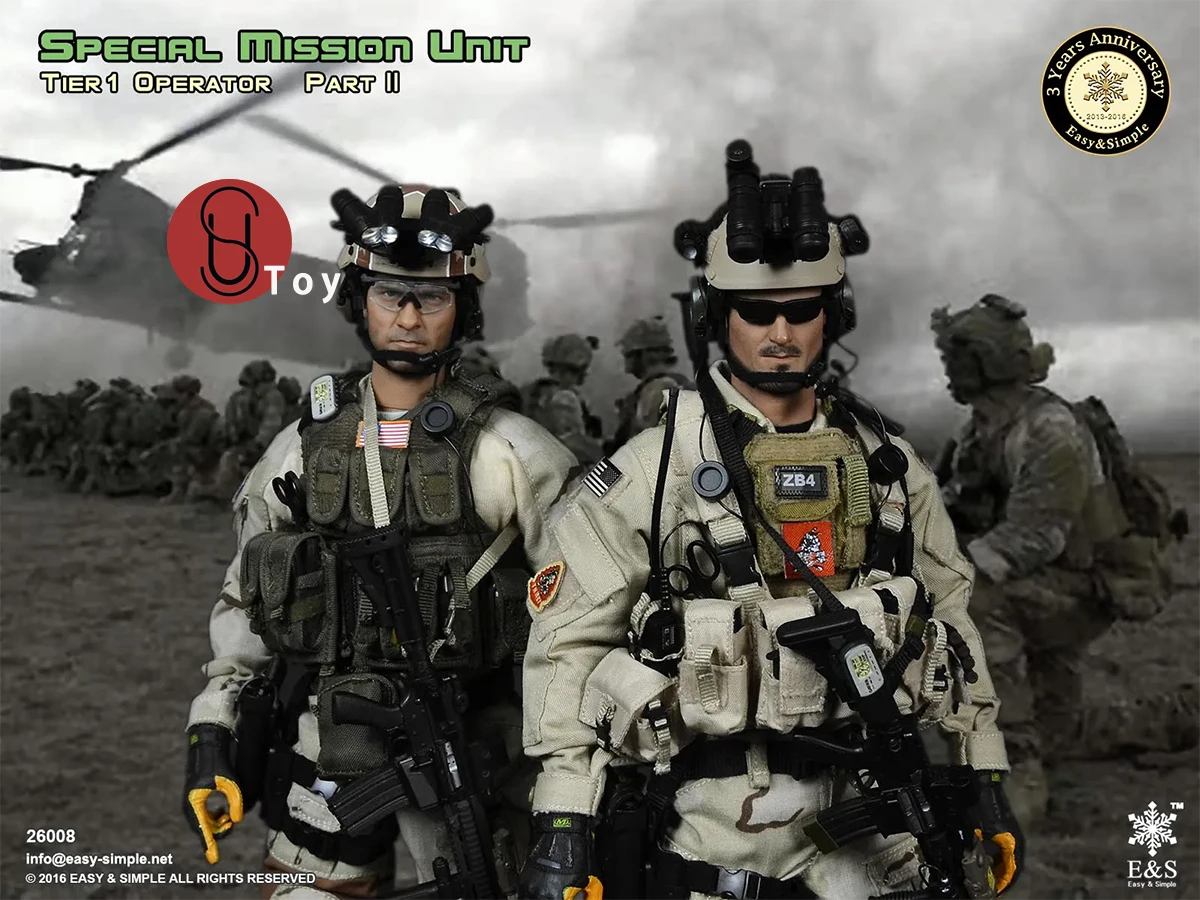 

Easy&Simple ES 26008 1/6 US Army SMU Tier-1 Operator PartII US Army 3th Anniversary Action figure Full Set Collectible Model Toy