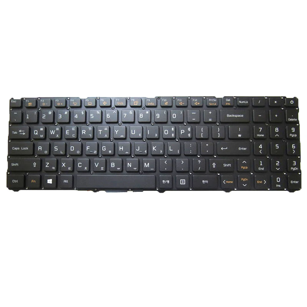 لوحة مفاتيح الكمبيوتر المحمول كوريا KR لـ MaiBenBen لـ Damai 6 6S 6X أسود مع إضاءة خلفية #3