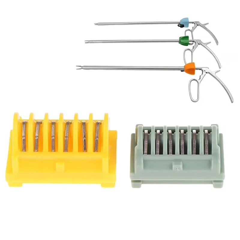 Titanium clips voor eenmalig gebruik Instrumenten Laparoscopische chirurgische metalen ligatieclip T300 T400-type