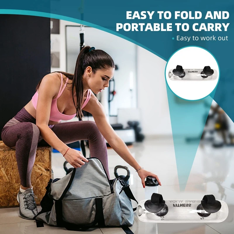 

B39B-Weight-Bearing Water Bag Weightlifting Core Strength Training Exerciser Bodybuilding Exerciser Portable Sports Tool