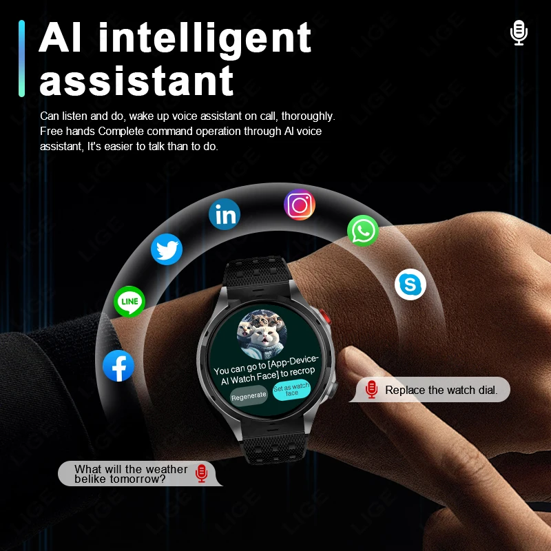 2025 Новые спортивные NFC модные умные часы с GPS, мужские умные часы с экраном AMOLED 1,43 дюйма, пульсометр, кровяное давление, здоровье, умные часы для XIAOMI IOS