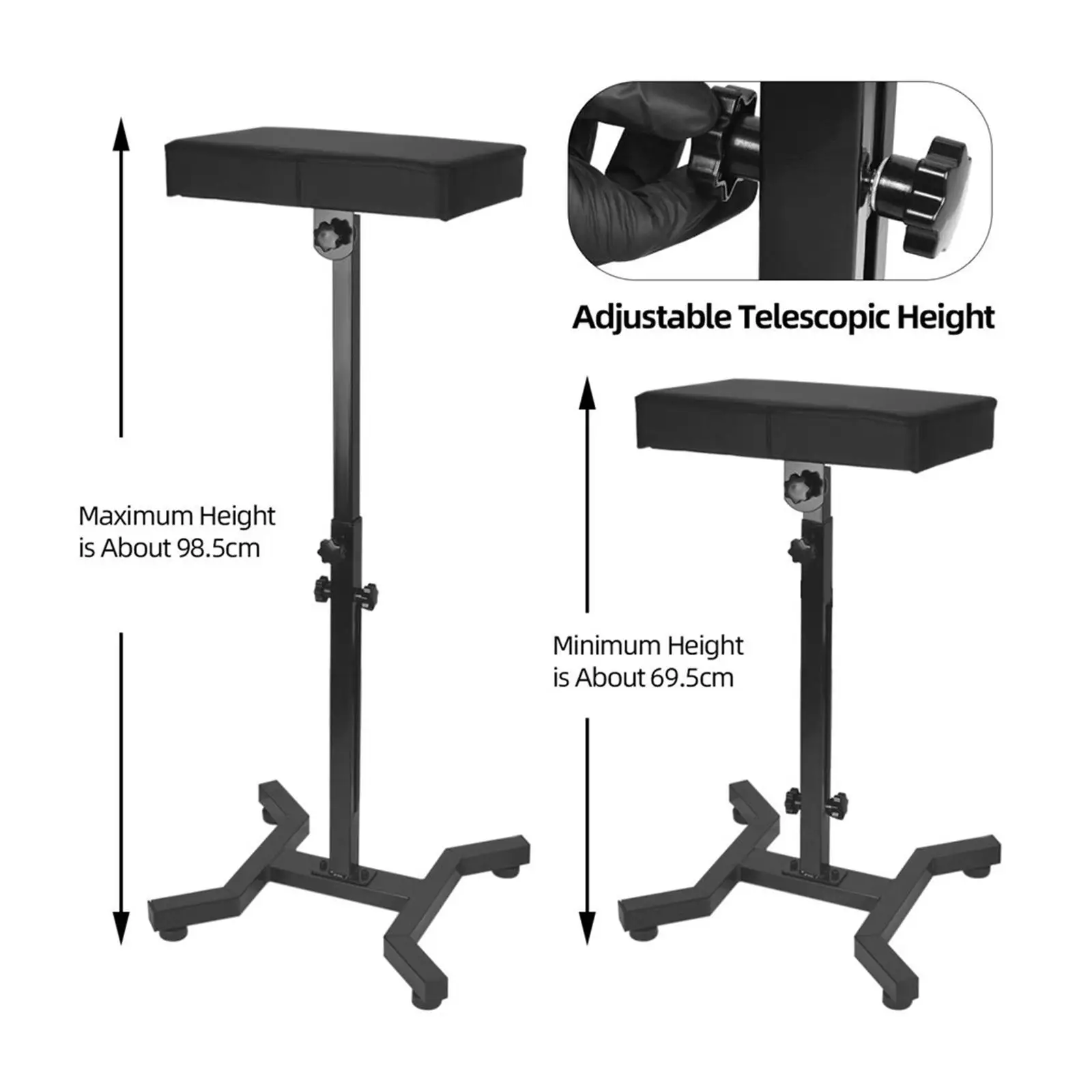 

Professional Tattoo Armrest Stand Tattoo Tool Arm Leg Rest Tripod