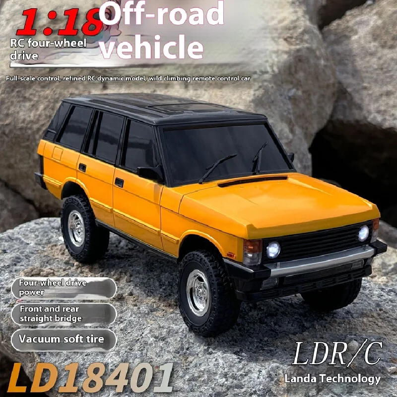

Landa LD18401 R/C Crawler RC Car Off-Road Simulation Four-Wheel Drive Remote Control Vehicle Toy for Children Land Rover Design