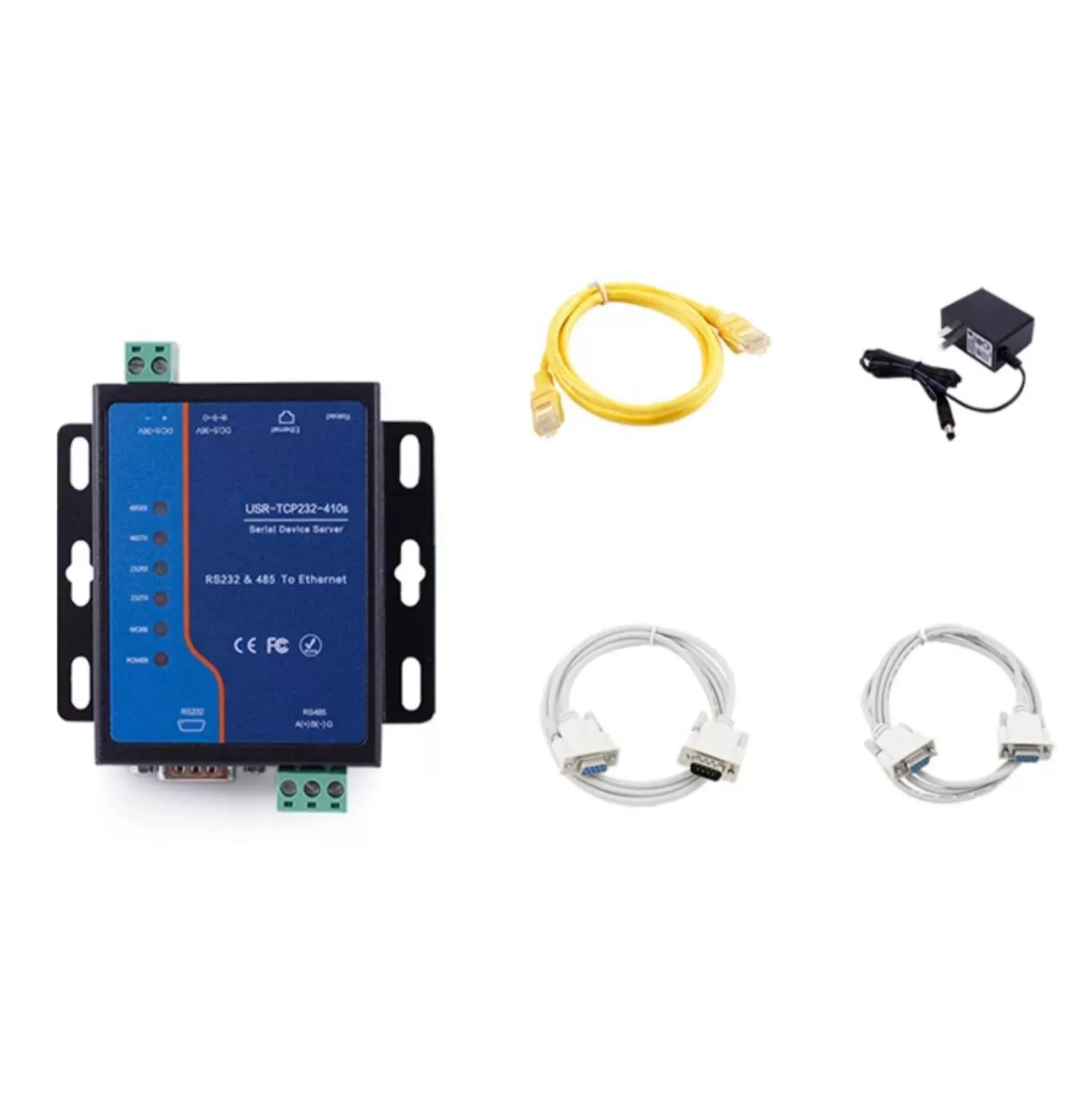Dual Ports Serial Device Server RS232/RS485 to Ethernet Port Module USR-TCP232-410s