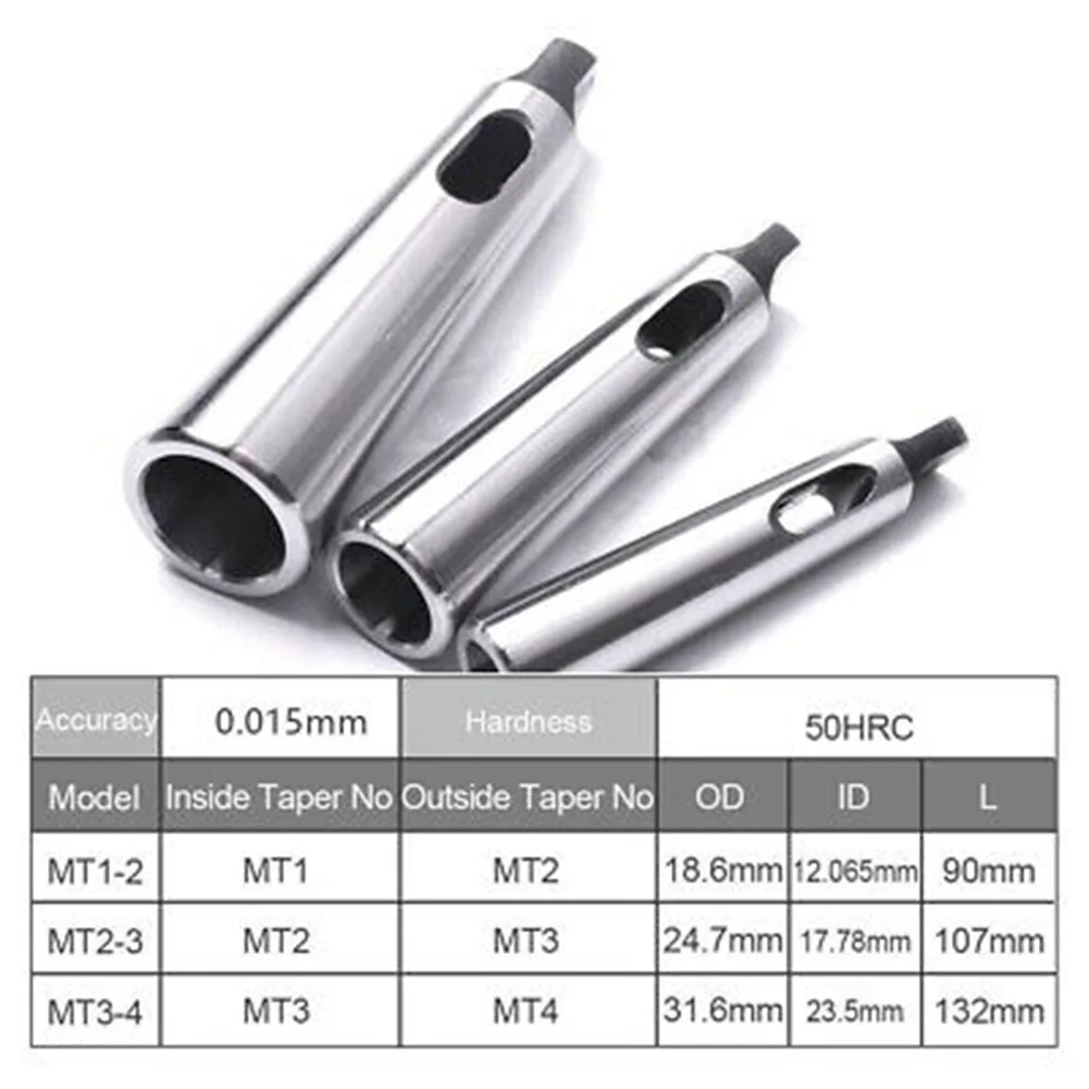 3pcs Drill Chuck Arbor Morse Taper MT1-MT2 MT2- MT3 MT3-MT4 Morse Taper Adapter Reducing Drill Chuck Sleeve