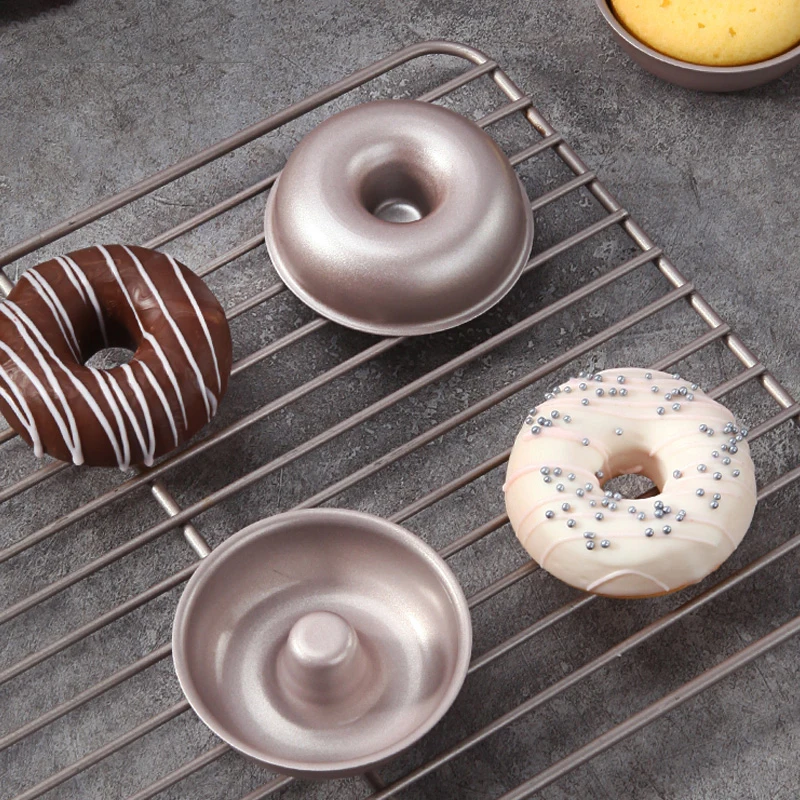 Round Middle Hollow Aluminum Alloy Cake Pan Chiffon Donut Pastry Hollow Chimney Bakeware Tools Bread Baking Molds