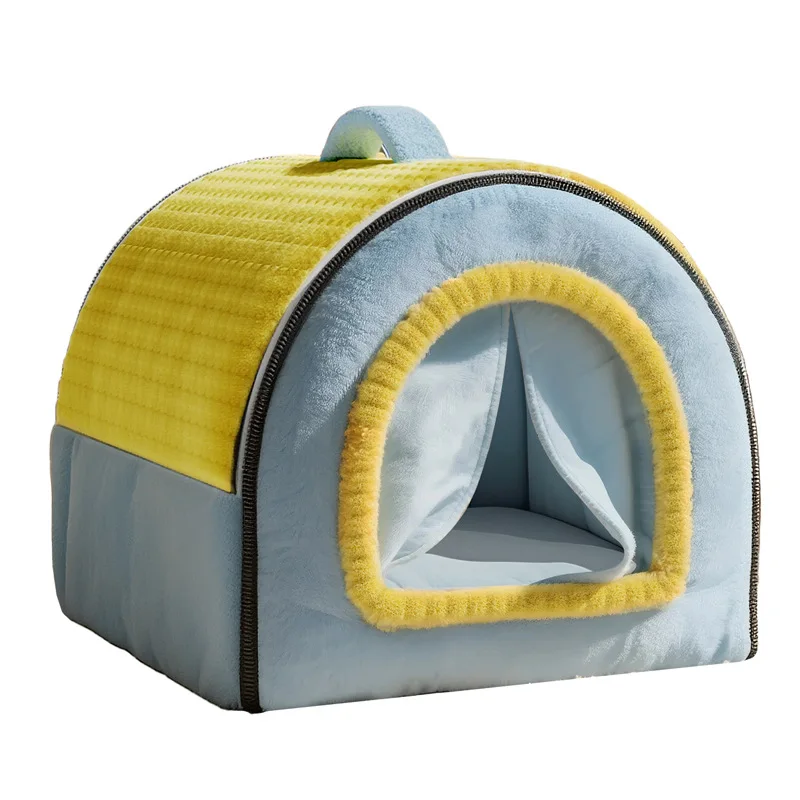 

Nest Winter Thickened Closed Cat Sleeping Nest Security New Cat House Universal Warm Winter Bed for Cats Dogs Four Seasons Use