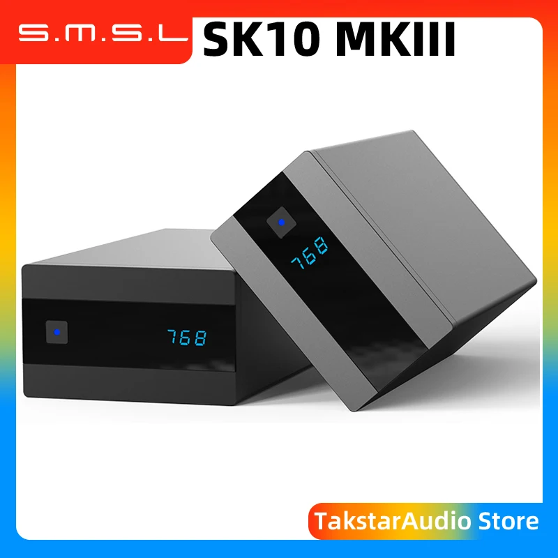 SMSL Sanskrit 10th SK10 MKIII Hi-Res HIFI High-end DAC Decoder AKM AK4493S PCM DSD512 Coaxial Optical USB Input RCA XLR Output