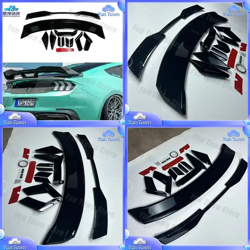 Custom for Ford Mustang 2024+ Rear Spoiler Wind Wing Body Kit Car Modification Upgrade Automotive Exterior Accessories