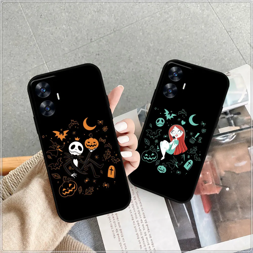 The Nightmare Before Christmas Case For Realme C55 C53 C35 C33 C31 C30 C30S C21 C21Y C20 C15 C12 C11 GT Neo 2 Narzo 50 50I Cover