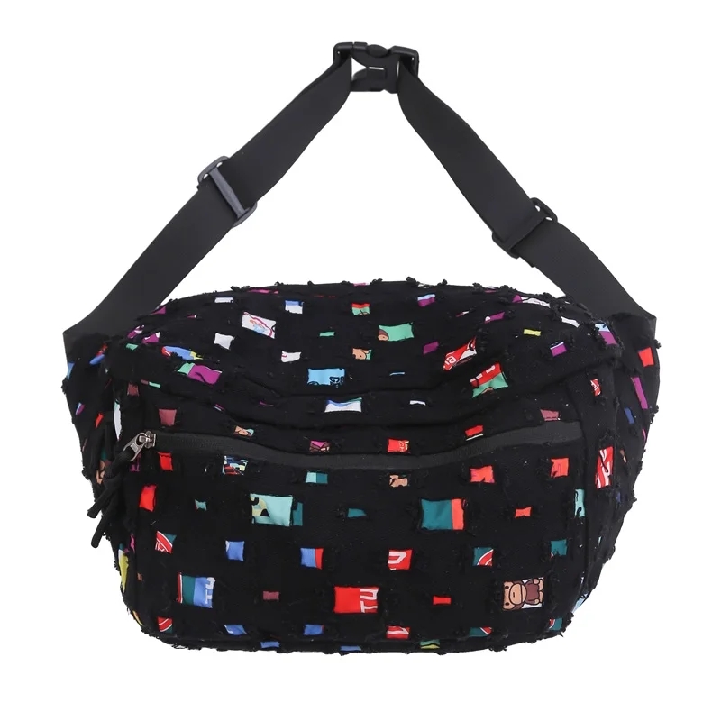 Casual Cloth Chest Bags for Women Large capacity Fanny Pack Female Banana Waist Bag Hip Purses Fashion Shoulder Crossbody Bag