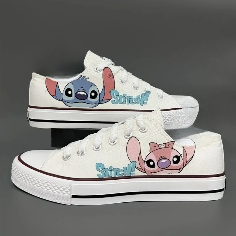 Nuovo Disney Stitch Ange uomo e donna simpatico cartone animato creativo modello moda casual comode scarpe espadrillas versatili