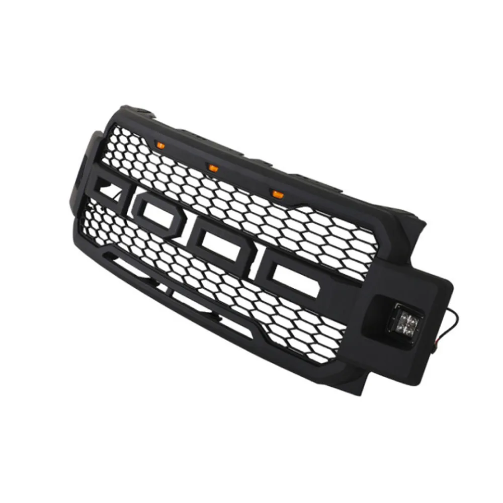 Griglie paraurti anteriore griglia per auto griglia da corsa con luci a LED con lettere griglia modificata stile Raptor adatta per Ford F250 2017