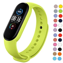 Watchbands for Xiaomi Mi Band 7 bracelet silicone wrist Miband 5 6 NFC Replacement pulsera Sport correa mi band 7 6 3 4 5 strap