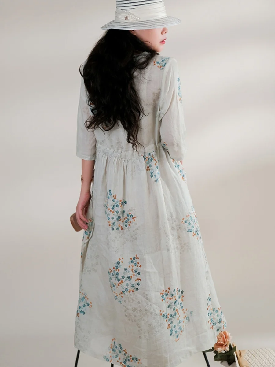 Slimming Effectiven Ele Women's Dr Summer New Sle Bow Waist A-Line Skirt Sweet Sle Regular Sve Length Midi D...