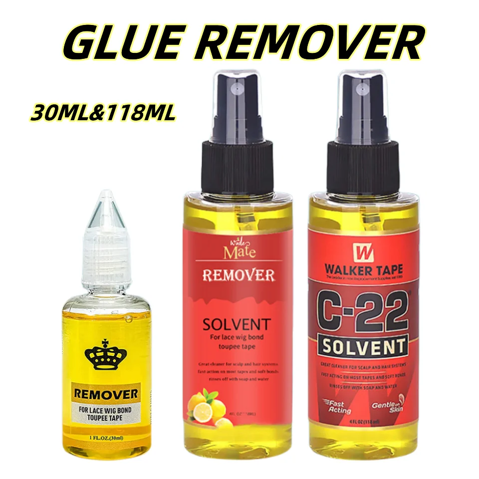 

Glue Remover Spray Fast Acting Removal C-22 Solvent Wig Adhesive Remover Wholesale Remover For Lace Glue Safe for Sensitive Skin