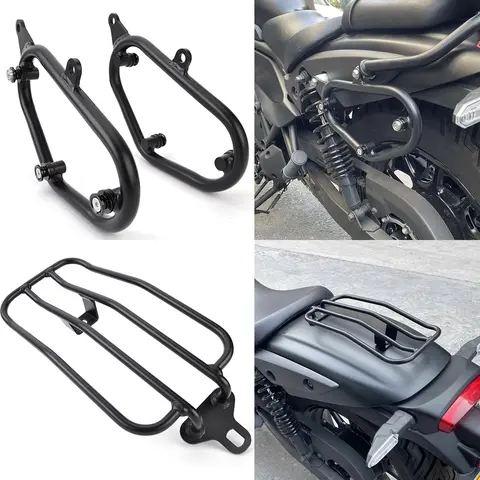 Kawasaki Eliminator 500 2024 2025 안장 가방 지지 브래킷 오토바이 사이드 마운트 홀더 가방 수하물 랙 바 랙