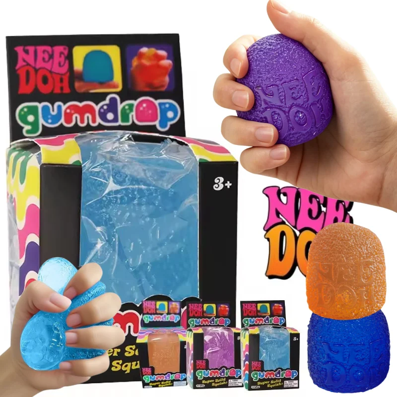 

Schylling Mini Candy Nee Doh Gumdrop Soft Sensory Fidget Toy Stress Relief Squeeze Ball Toys Gift
