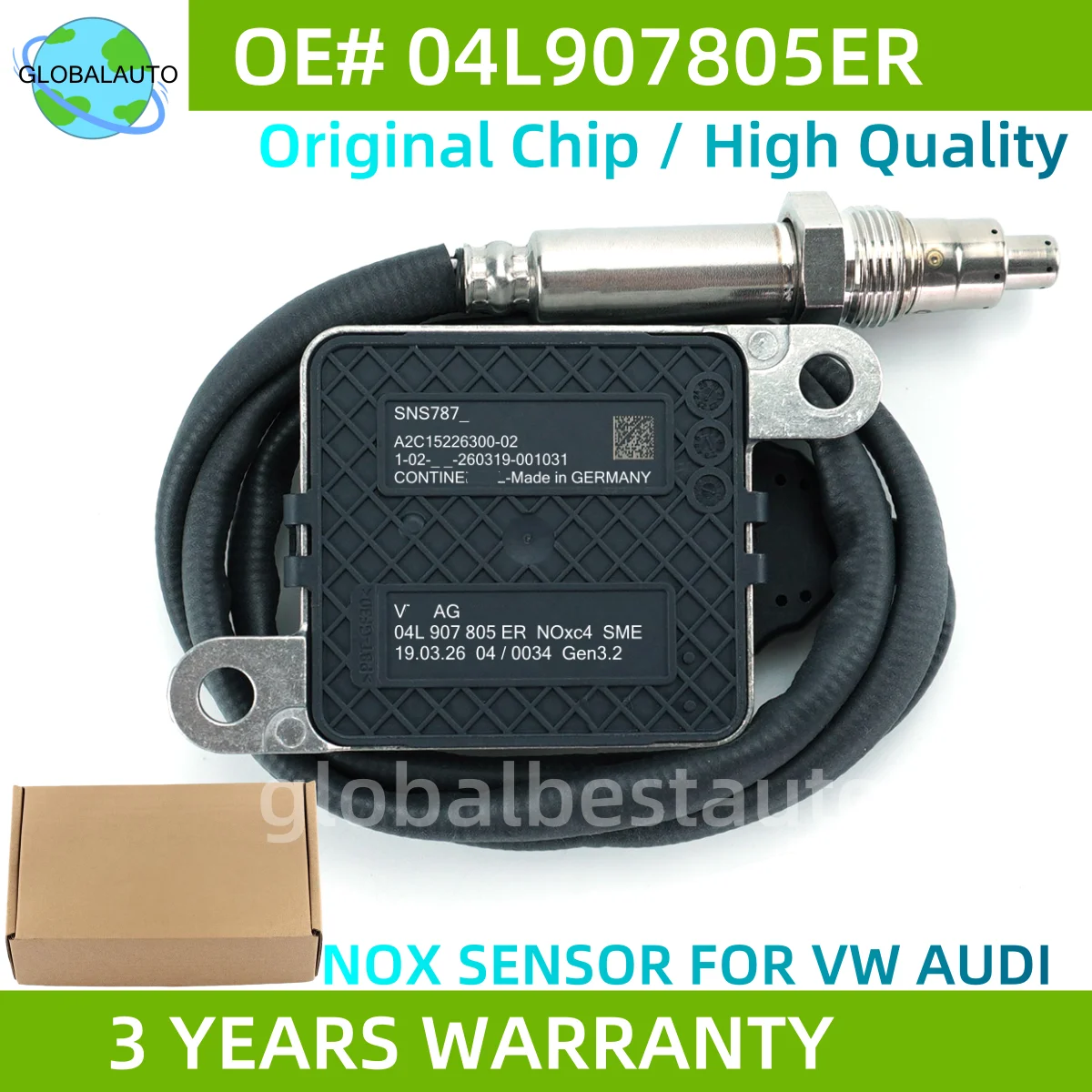 

04L907805ER High Quality NEW Nitrogen Oxide NOx sensor for VW Volkswagen Skoda 04L 907 805 ER