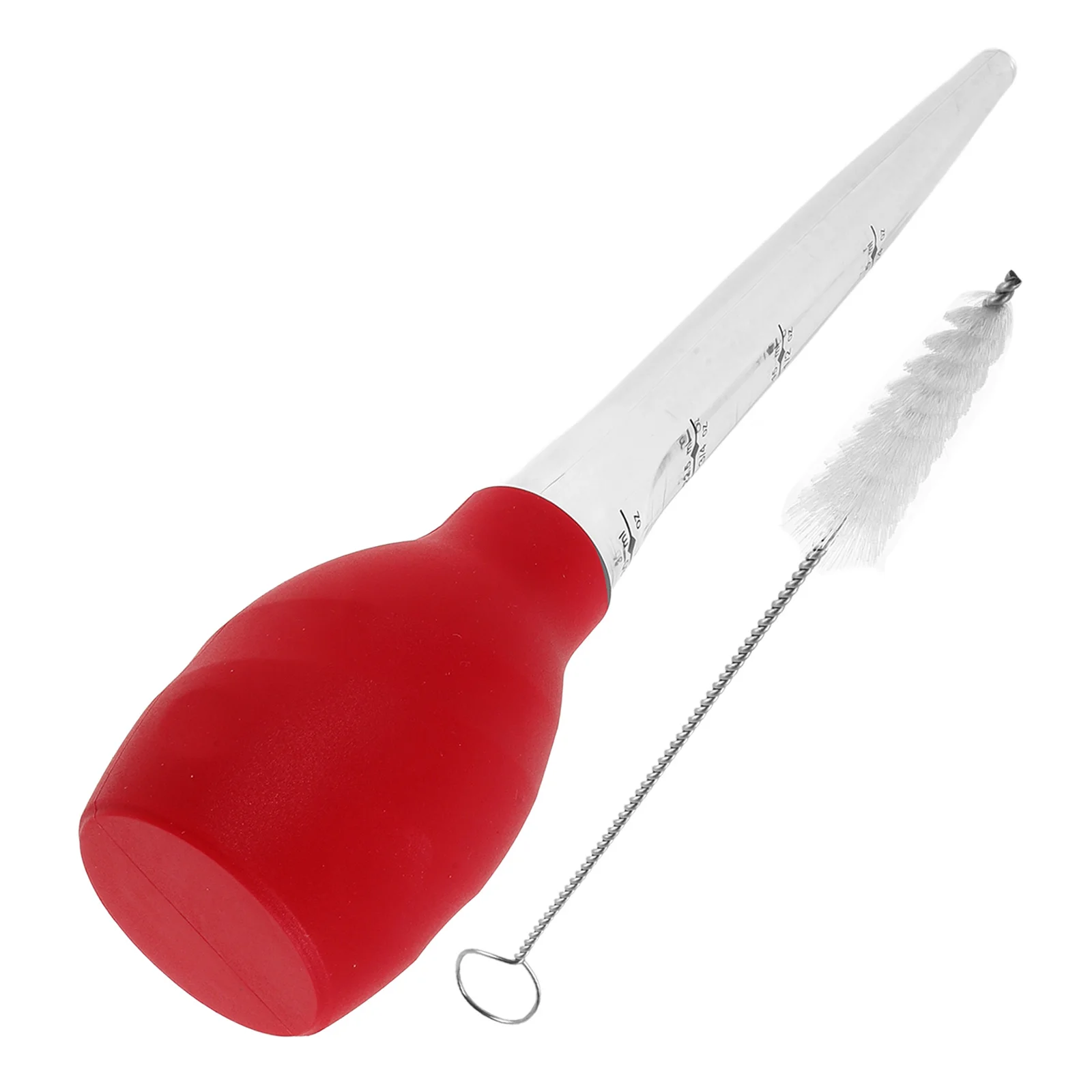 

Small Turkey Baster Silicone Food Grade for Cooking Marinating Beef Chicken Bbq Oil Transfer Syringe with Cleaning Brush