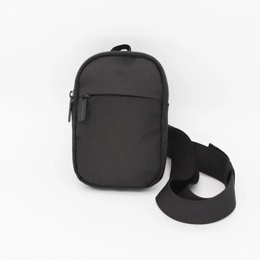 

Simple Single Bag Zipper Men Chest Bag Nylon Multipocket Mobile Phone Bag Handbag Waterproof Small Shoulder Bag Travel
