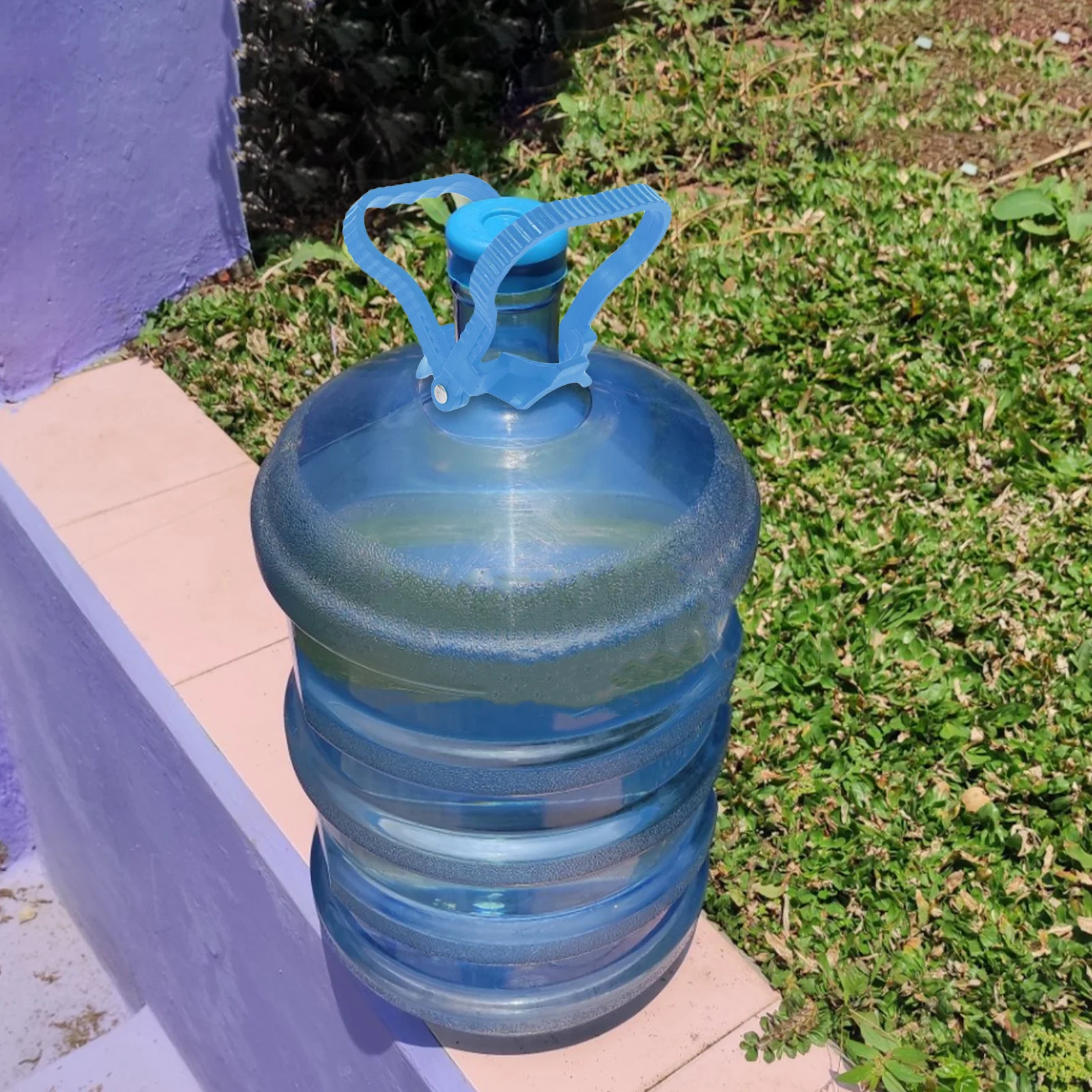 

4Pcs Water Bottle Handle Grip Heavy Duty Plastic Ergonomic Labor Saving Anti-Slip Carrier Lifter for Easy Lifting Gallon Water