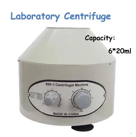 

800-1 Electric Laboratory Centrifuge Medical Practice machine Supplies prp Isolate serum 4000rpm 1760g 6pcs 20ml centrifuge tube