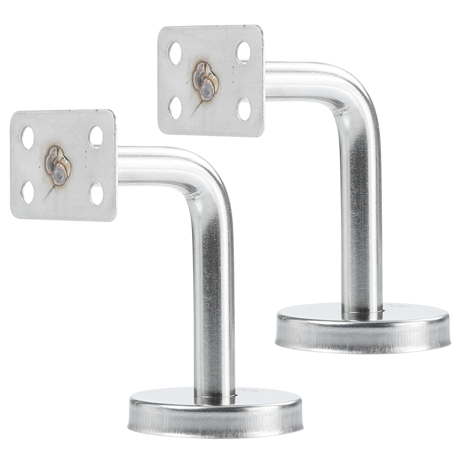 

2 Pcs Key Stainless Steel Bracket Outdoor Handrail Armrest Wall Mounted Brackets