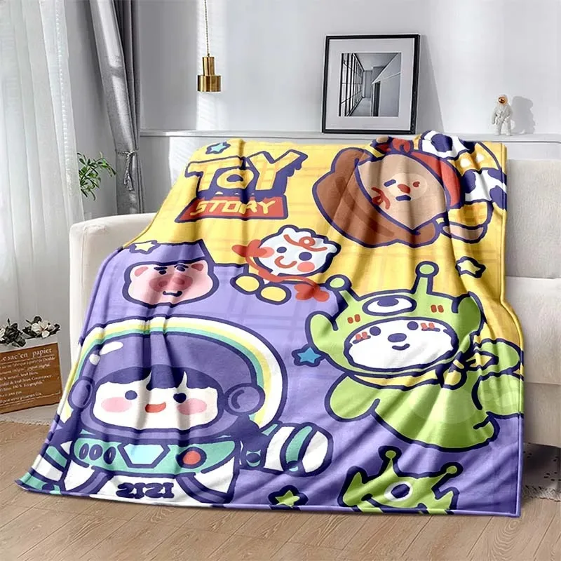 

Disney Toy Story Monsters Electric Company printed flannel blanket. For sofas, beds, travel picnic blankets, four-season blanket