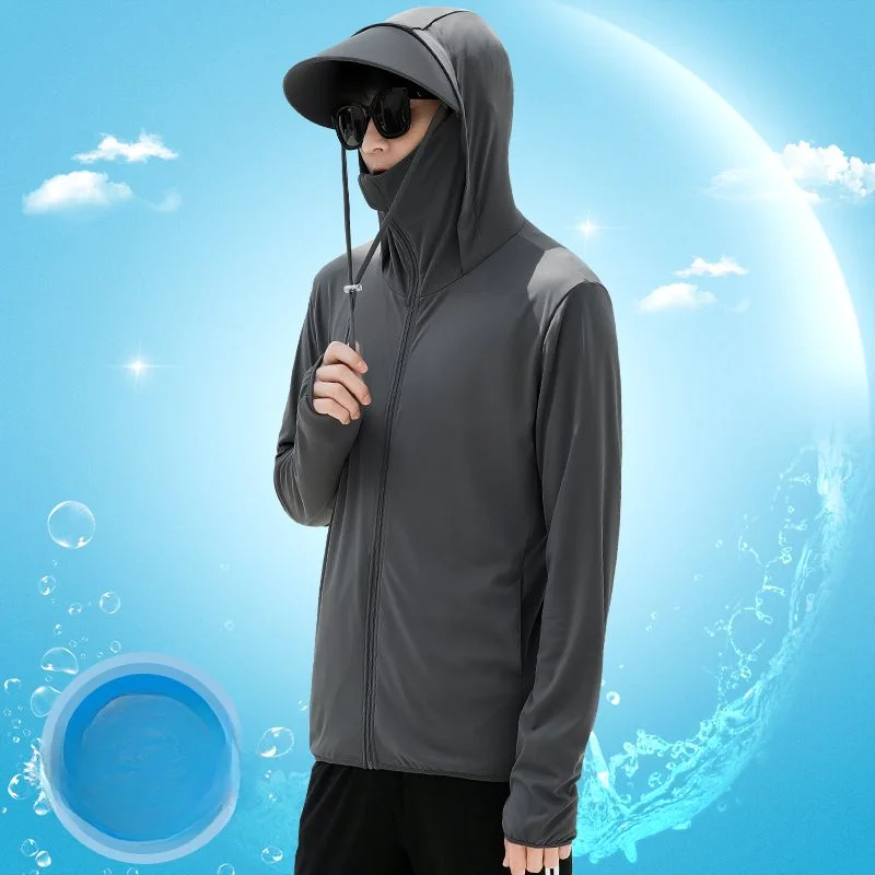 

Sun Protection Summer Hiking Fishing Camping Jacket Men Outdoor Clothing Quick Dry Skin Coat Sports Ice Silk Cycling Jacket B85