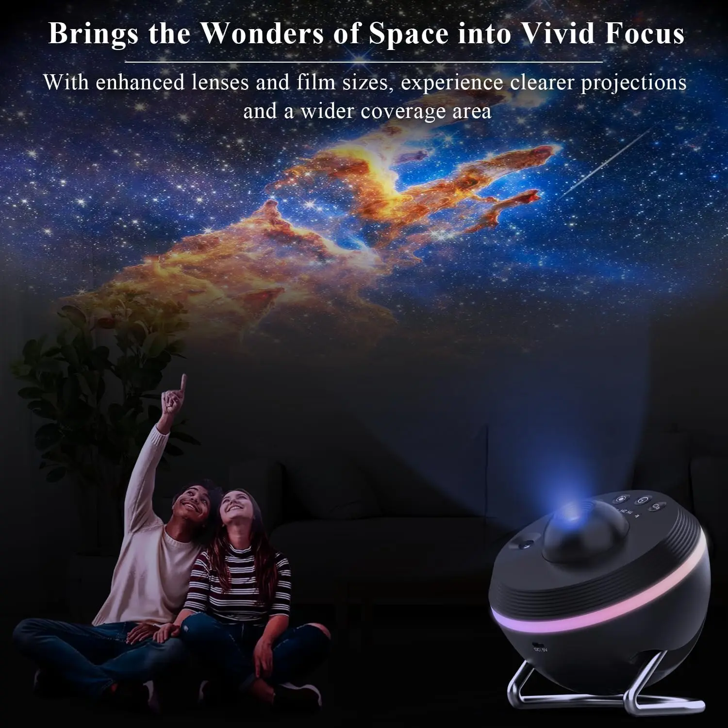 Newest Meteor 13 in 1 Ultra Clear Galaxy Projector Ultra Clear Night Light Lamp Rotary Space Ball Planetarium Projector Lights f