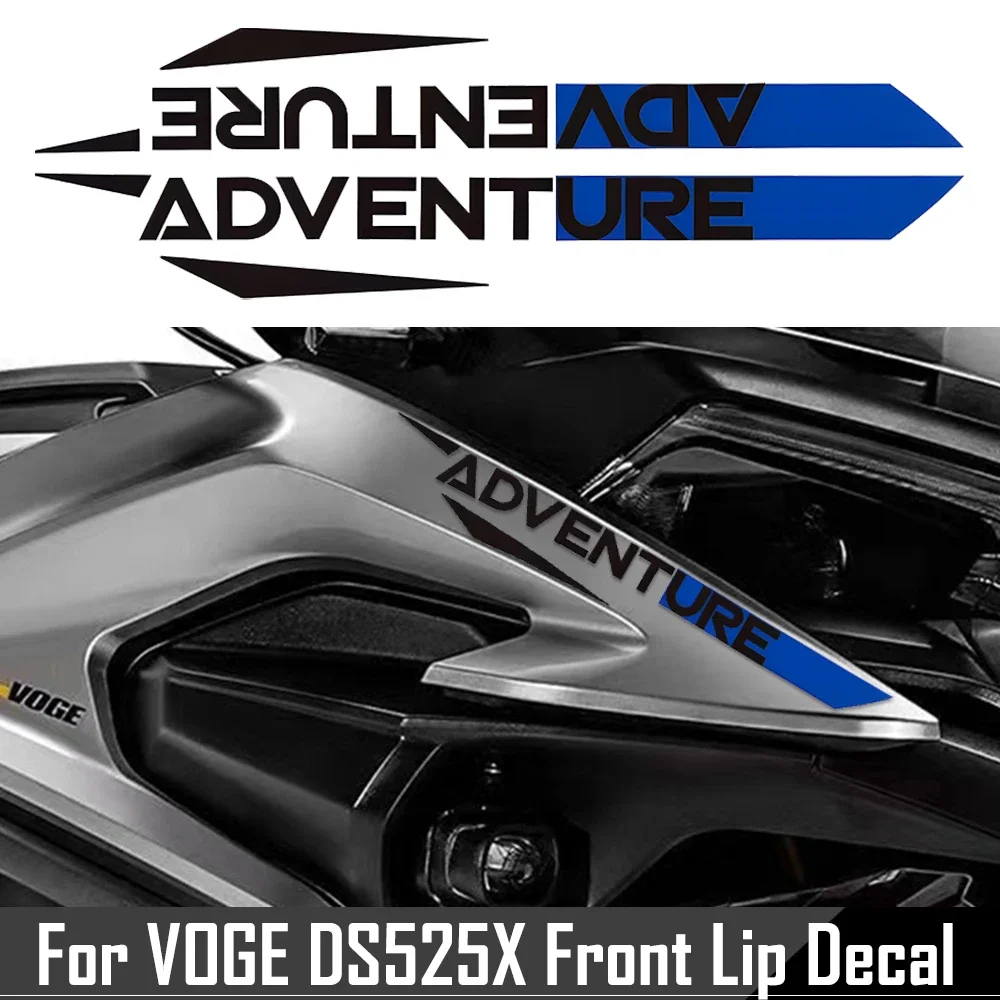 For VOGE DS525X DS 525X DSX525 525 DSX Motorcycle Head Front Lip Adventure Decorative Sticker Motor Bike Decal Accessories