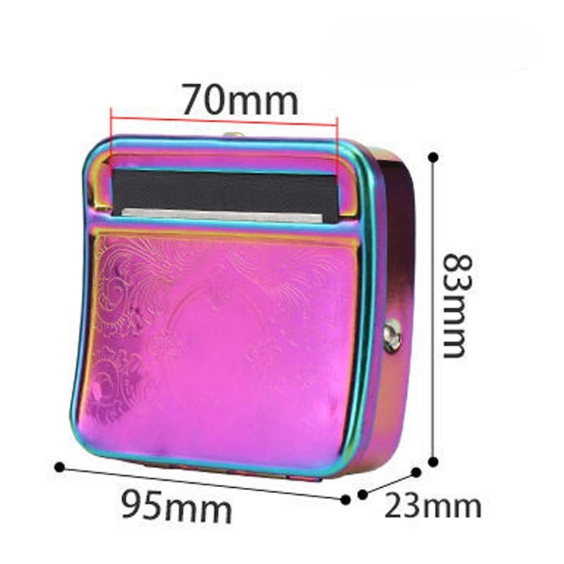 New Metal Rolling Machine Tobacco Roller Cigarette Case 70mm 78mm 110mm Roller Cig Machine For Smoking