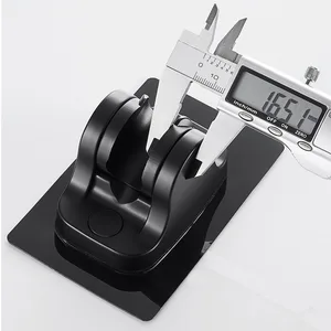 Người giữ đầu vòi hoa sen tự động được gắn trên thẻ tường cố định tấm cơ sở đến phụ kiện phòng tắm tại nhà 10 Bán hàng chính Acrylic Petisqueira - №4